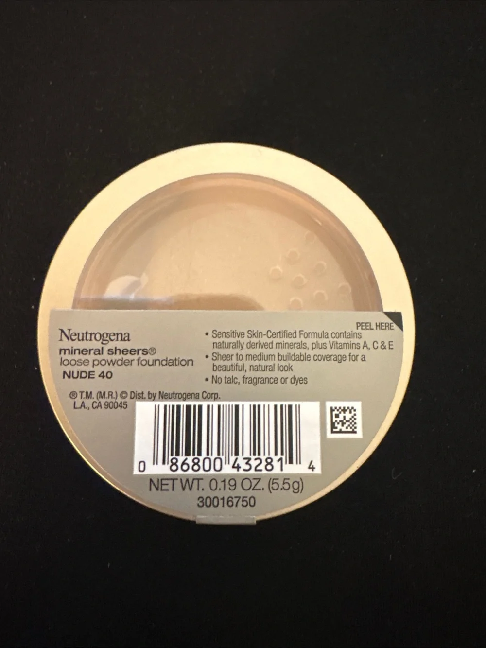 Neutrogena Mineral Sheers Loose Powder Foundation Nude 40 0.19 oz Sealed